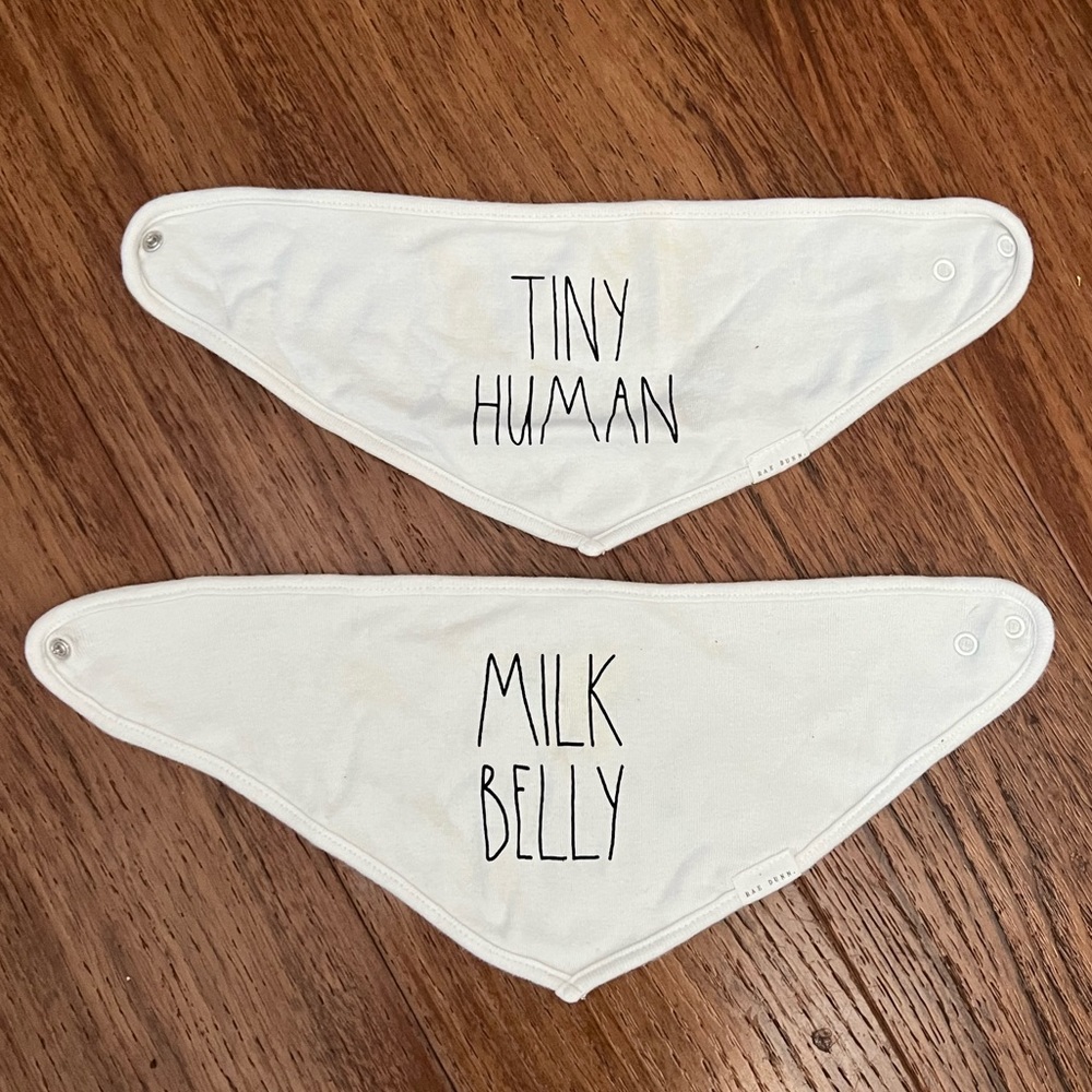 Rae Dunn Bandana Bibs 2 set